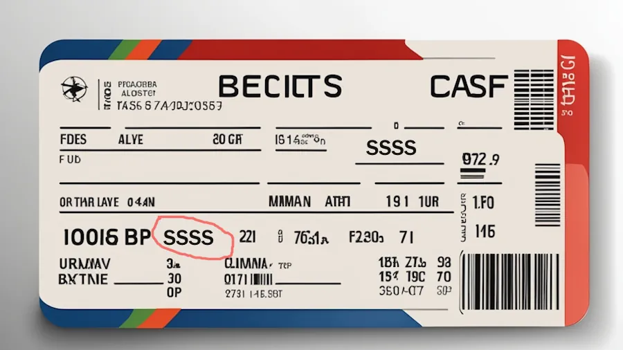 SSSS on a boarding pass