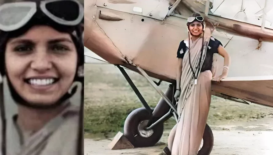 Who is the first woman Indian pilot?