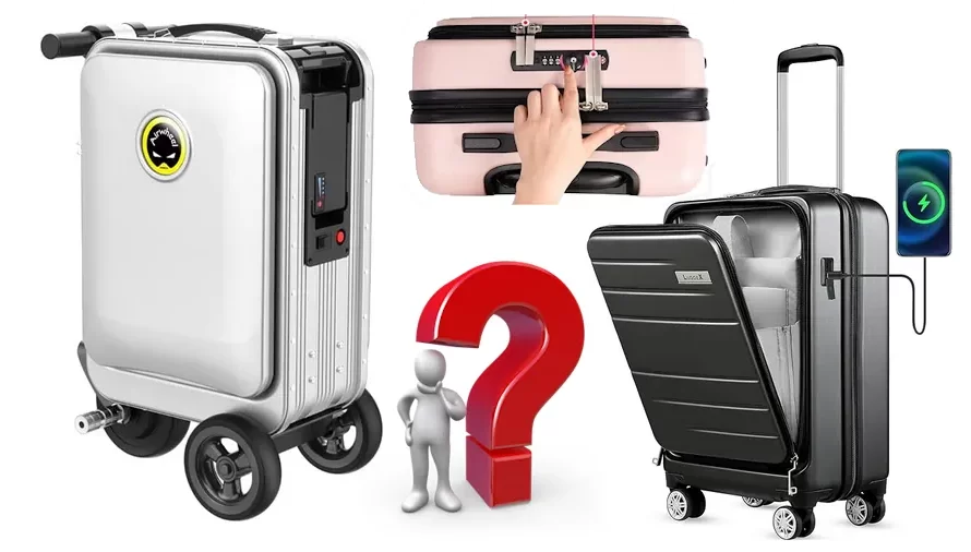 Flying with a smart suitcase